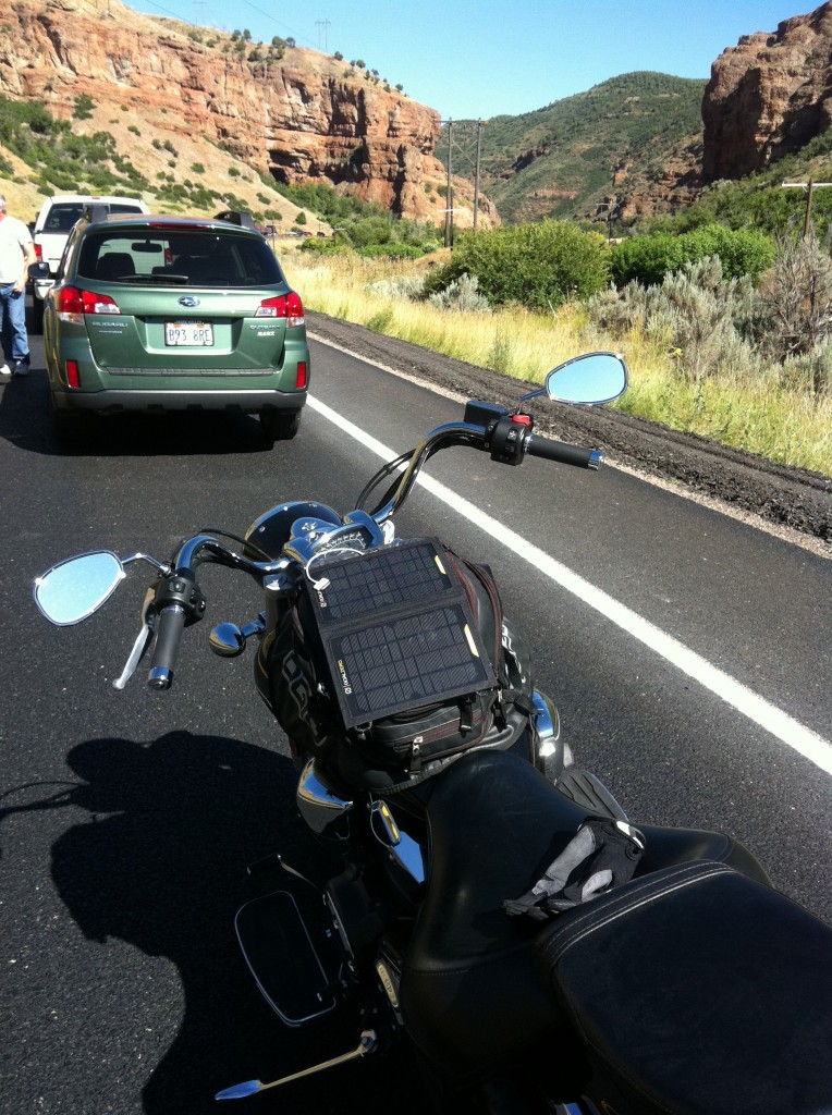 V Star 1300 in Black Stuck in Traffic on Hwy 6 in Utah