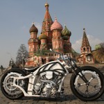 Futuristic Russian Bobber Motorcycle