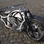 Futuristic Russian Bobber Motorcycle