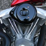 1340 cc EVO V-Twin Bobber Motorcycle Left Side Engine Air Cleaner