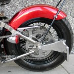 1340 cc EVO V-Twin Bobber Motorcycle - Rear Tire Left Side