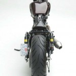 Asumati Honda VT750 ST Bobber Motorcycle Rear View